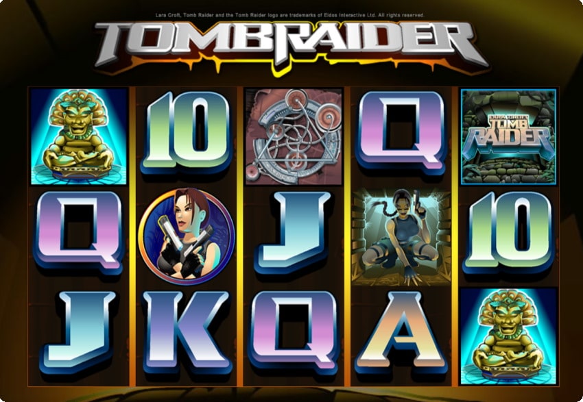 tomb raider slot machine screenshot